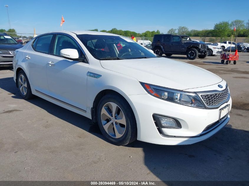 2016 Kia Optima Hybrid VIN: KNAGM4AD0G5093091 Lot: 39394469