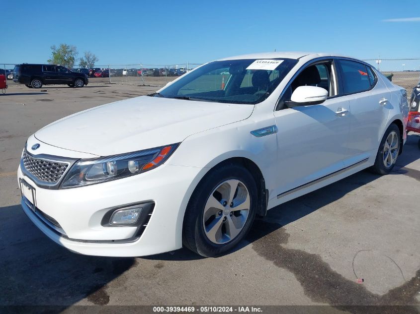 2016 Kia Optima Hybrid VIN: KNAGM4AD0G5093091 Lot: 39394469