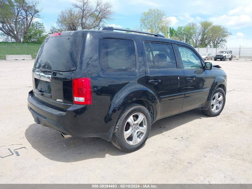 2012 Honda Pilot Ex-L VIN: 5FNYF4H70CB080108 Lot: 39394483