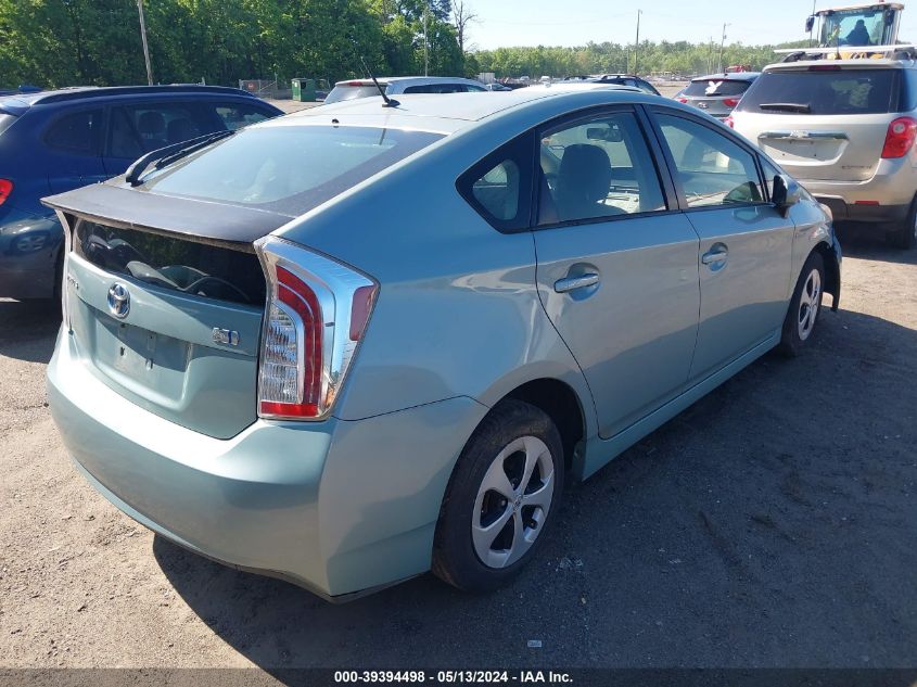 2013 Toyota Prius Two VIN: JTDKN3DU0D5552938 Lot: 39394498