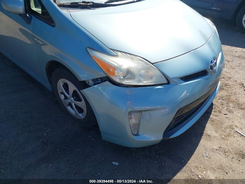 2013 Toyota Prius Two VIN: JTDKN3DU0D5552938 Lot: 39394498