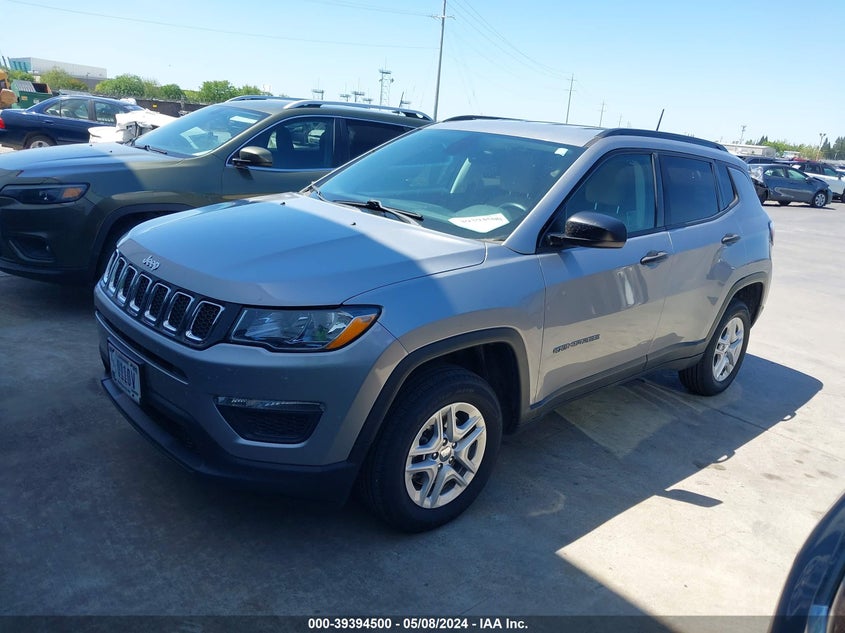 VIN 3C4NJDAB3JT392244 2018 JEEP COMPASS SPORT 4X4