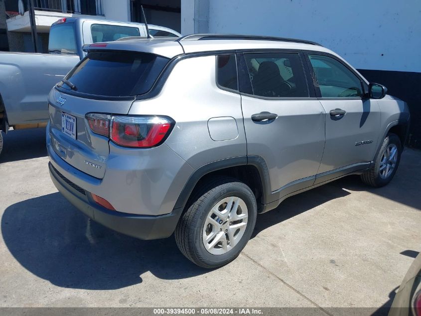 2018 Jeep Compass Sport 4X4 VIN: 3C4NJDAB3JT392244 Lot: 39394500