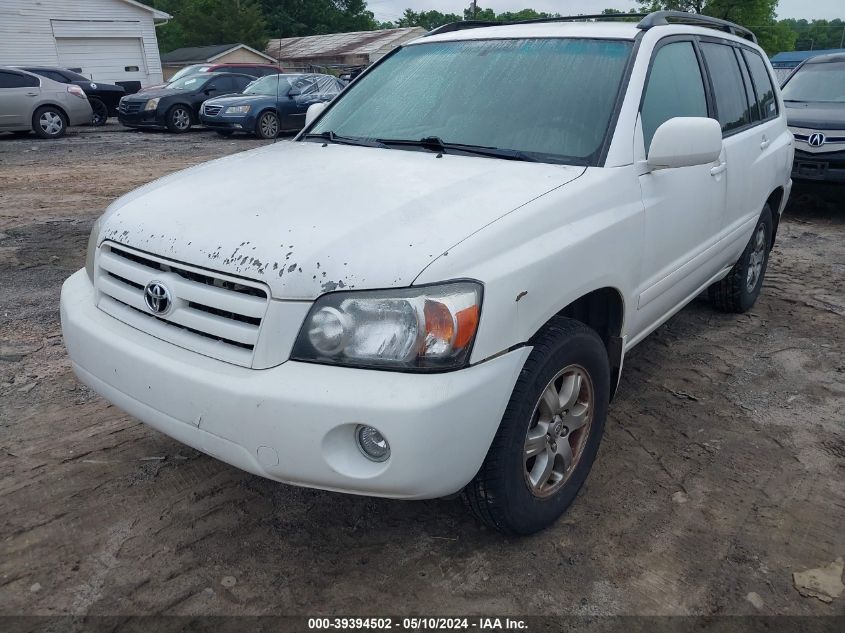 2005 Toyota Highlander Limited VIN: JTEEP21A750075902 Lot: 39394502