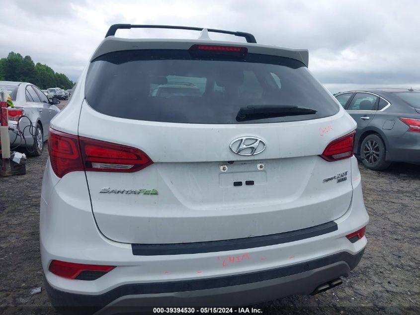 2017 Hyundai Santa Fe Sport 2.0T Ultimate VIN: 5XYZW4LA5HG496081 Lot: 39394530