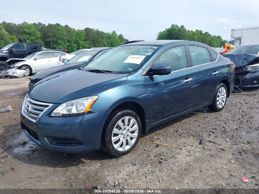 2014 Nissan Sentra Sv VIN: 3N1AB7AP7EY298906 Lot: 39394535