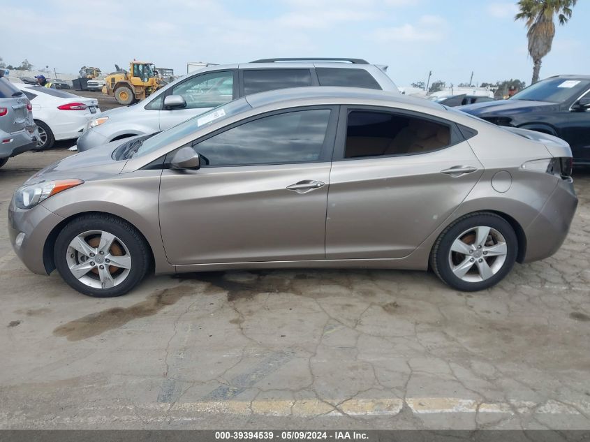 2013 Hyundai Elantra Gls VIN: 5NPDH4AE7DH344638 Lot: 39394539