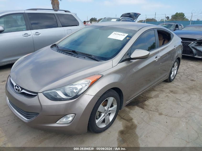 2013 Hyundai Elantra Gls VIN: 5NPDH4AE7DH344638 Lot: 39394539