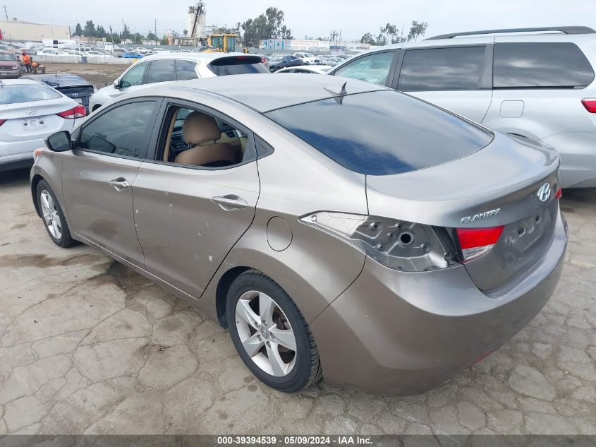 2013 Hyundai Elantra Gls VIN: 5NPDH4AE7DH344638 Lot: 39394539