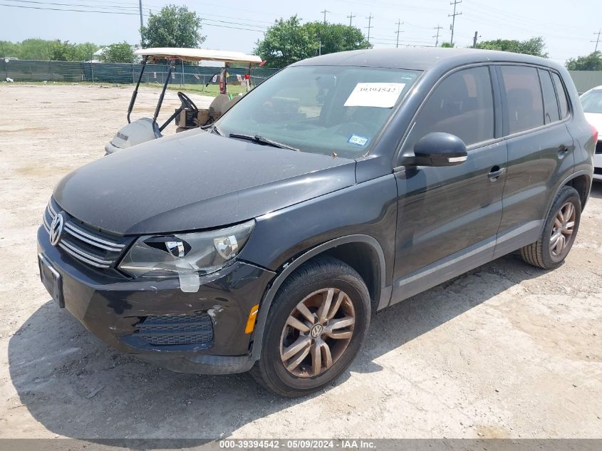 2013 Volkswagen Tiguan S VIN: WVGAV3AX9DW593522 Lot: 39394542