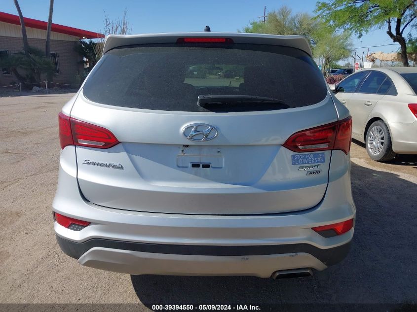 2018 Hyundai Santa Fe Sport 2.4L VIN: 5XYZTDLB6JG557428 Lot: 39394550