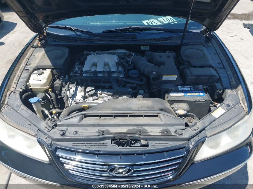 2007 Hyundai Azera Limited/Se VIN: KMHFC46F07A233834 Lot: 39394584