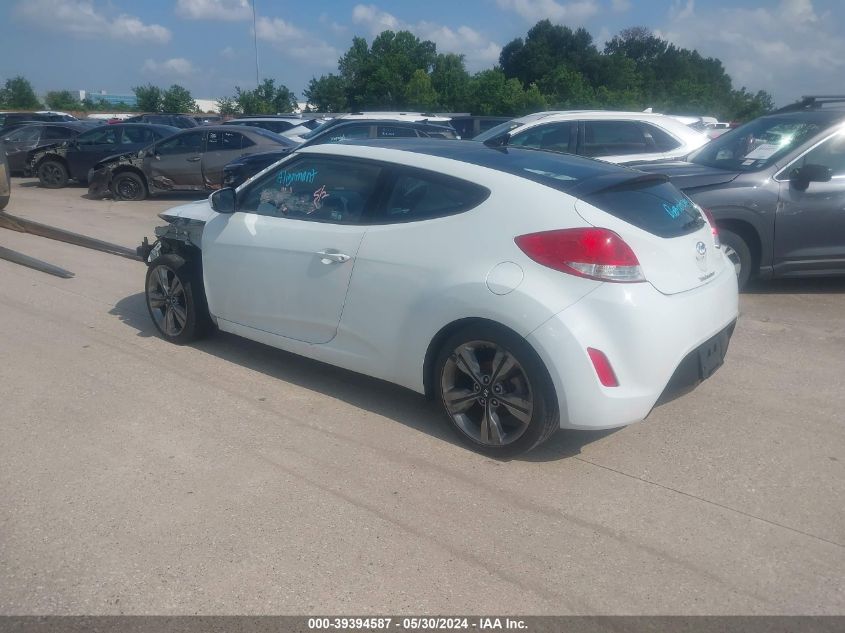 2016 Hyundai Veloster VIN: KMHTC6AD2GU268667 Lot: 39394587