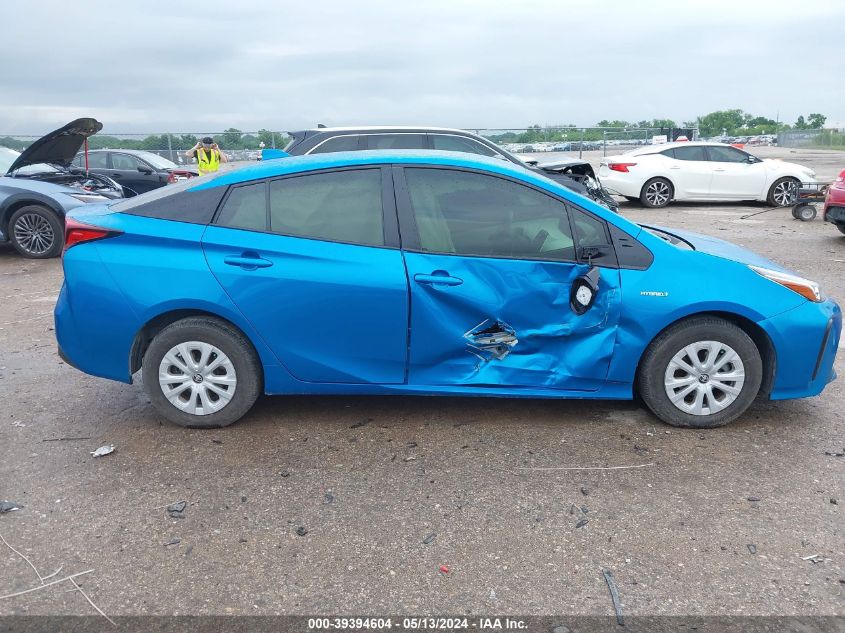 2022 Toyota Prius L VIN: JTDKAMFU1N3187732 Lot: 39394604