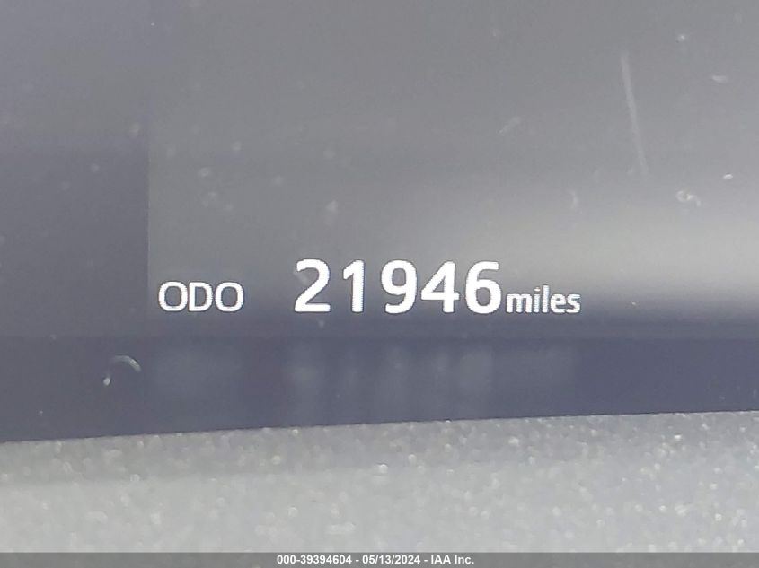 2022 Toyota Prius L VIN: JTDKAMFU1N3187732 Lot: 39394604