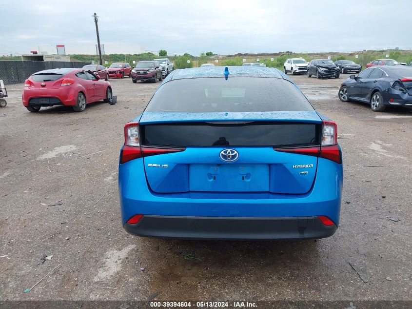 2022 Toyota Prius L VIN: JTDKAMFU1N3187732 Lot: 39394604