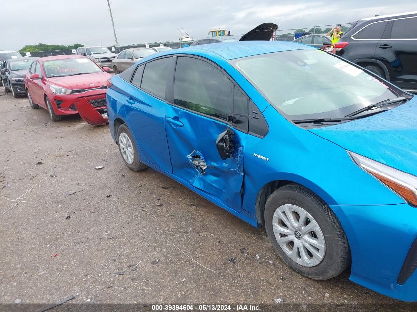 2022 Toyota Prius L VIN: JTDKAMFU1N3187732 Lot: 39394604