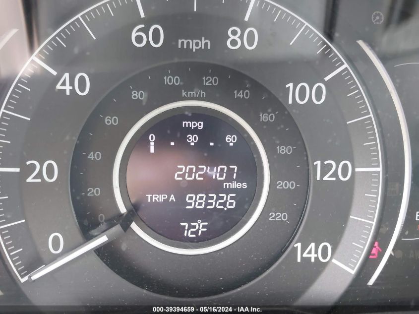 2013 Honda Cr-V Lx VIN: 2HKRM4H30DH611530 Lot: 39394659