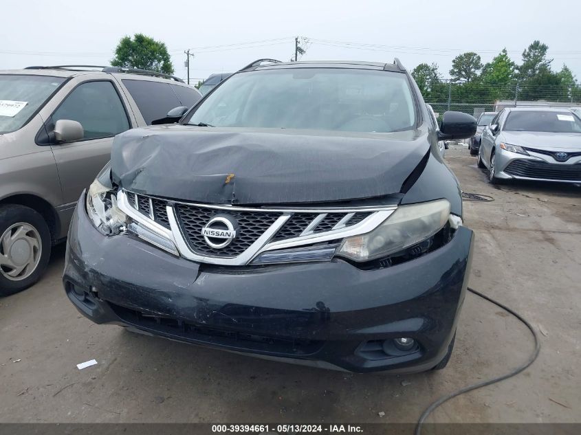 2012 Nissan Murano Le VIN: JN8AZ1MW6CW224832 Lot: 39394661