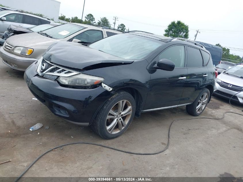 2012 Nissan Murano Le VIN: JN8AZ1MW6CW224832 Lot: 39394661