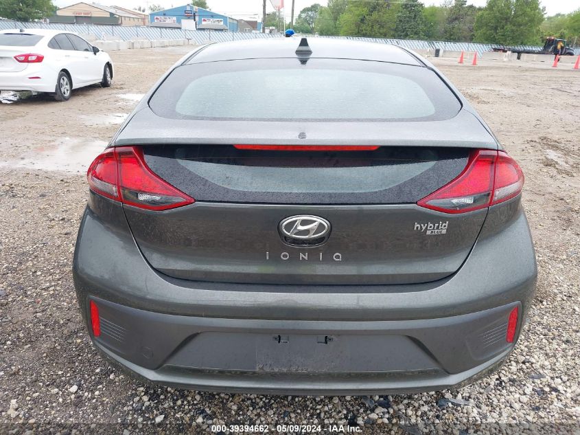 2022 Hyundai Ioniq Hybrid Blue VIN: KMHC65LC1NU280814 Lot: 39394662