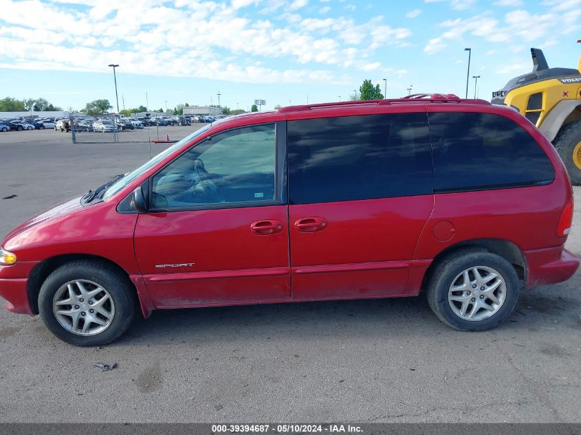 1998 Dodge Caravan Se VIN: 1B4GP45L3WB745310 Lot: 39394687