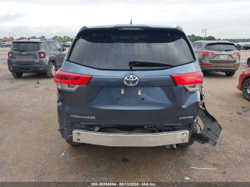 2018 Toyota Highlander Limited Platinum VIN: 5TDYZRFH6JS286252 Lot: 39394694