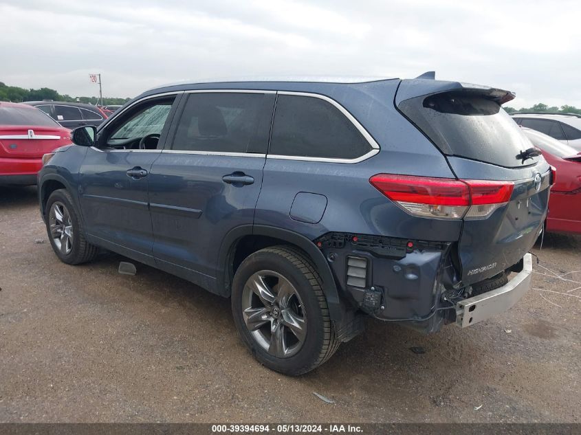 2018 Toyota Highlander Limited Platinum VIN: 5TDYZRFH6JS286252 Lot: 39394694