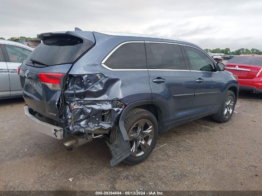 2018 Toyota Highlander Limited Platinum VIN: 5TDYZRFH6JS286252 Lot: 39394694