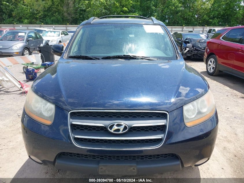 2009 Hyundai Santa Fe Limited VIN: 5NMSH13E69H327739 Lot: 39394700