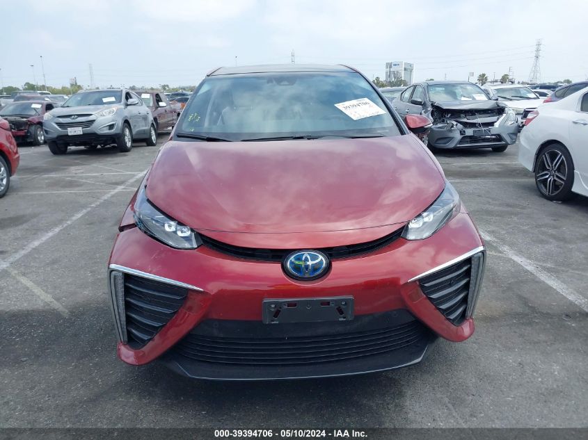 2019 Toyota Mirai VIN: JTDBVRBD8KA006155 Lot: 39394706