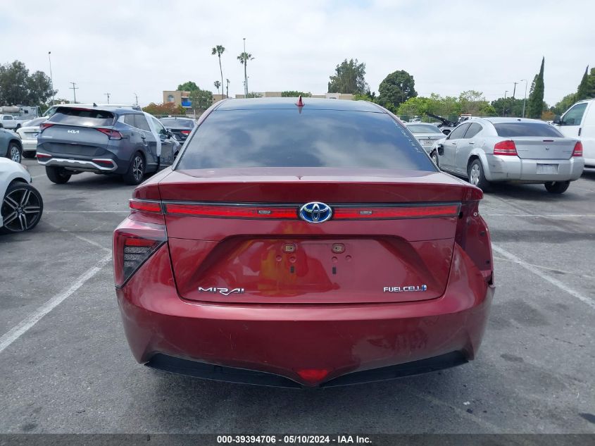 2019 Toyota Mirai VIN: JTDBVRBD8KA006155 Lot: 39394706