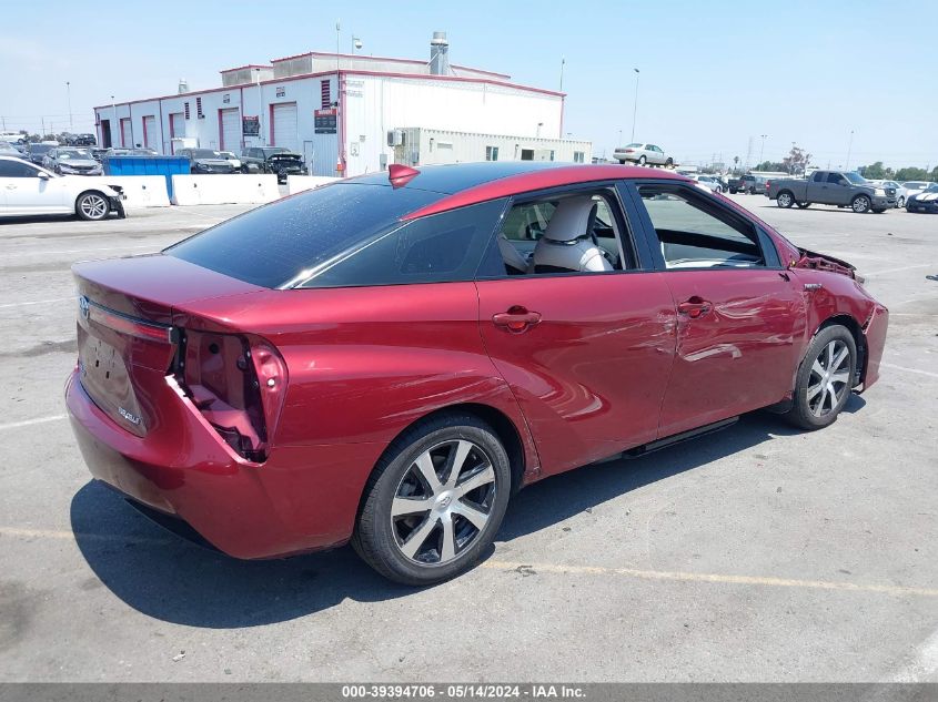 2019 Toyota Mirai VIN: JTDBVRBD8KA006155 Lot: 39394706