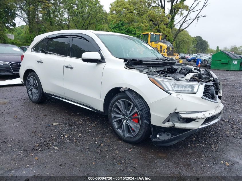 2019 Acura Mdx Tech Pkg VIN: 5J8YD4H59KL025318 Lot: 39394720