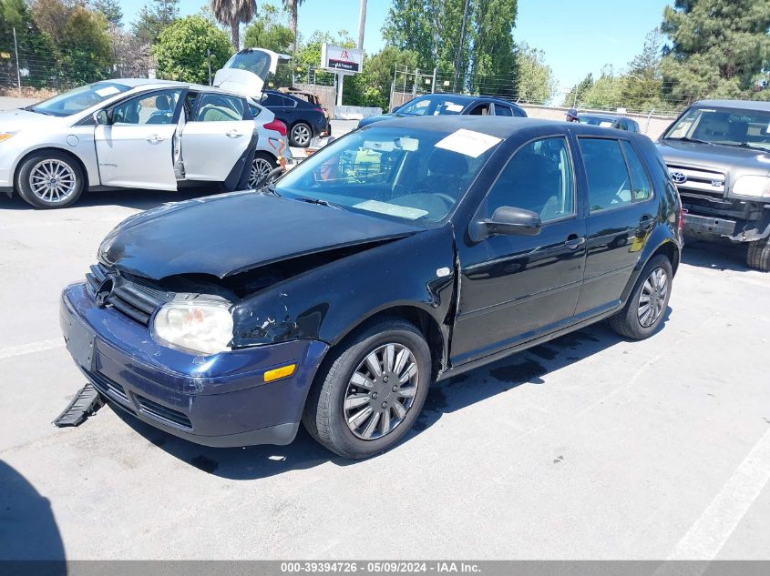 2002 Volkswagen Golf Gl 2.0L VIN: 9BWFK61J424053915 Lot: 39394726