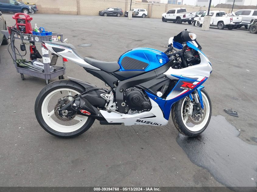 2013 Suzuki Gsx-R600 VIN: JS1GN7FAXD2100359 Lot: 39394768