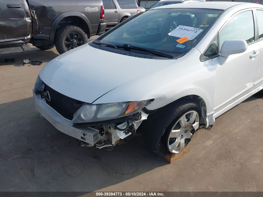 2009 Honda Civic Lx VIN: 19XFA16549E052252 Lot: 39394773