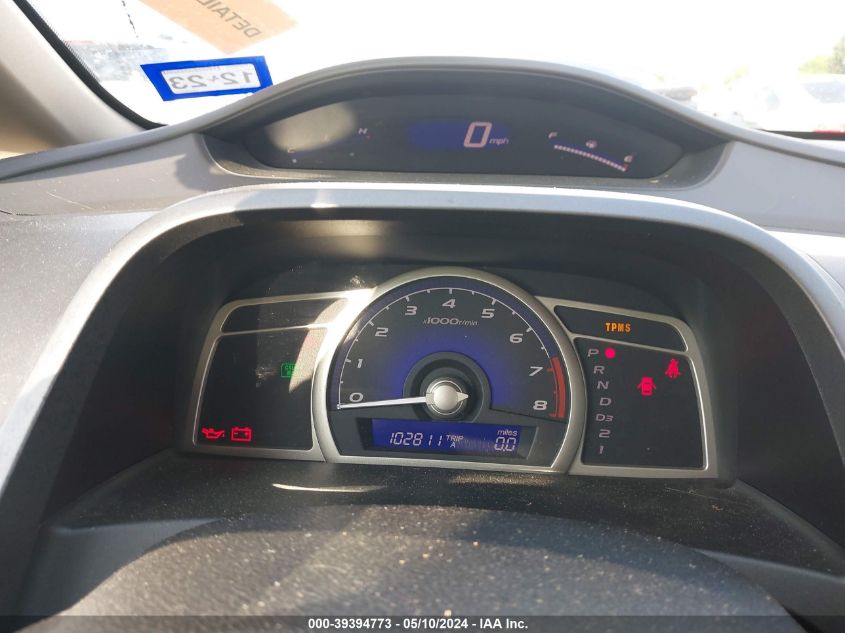 2009 Honda Civic Lx VIN: 19XFA16549E052252 Lot: 39394773