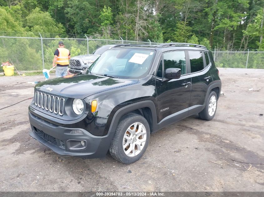 2018 Jeep Renegade Latitude Fwd VIN: ZACCJABB4JPJ20309 Lot: 39394783