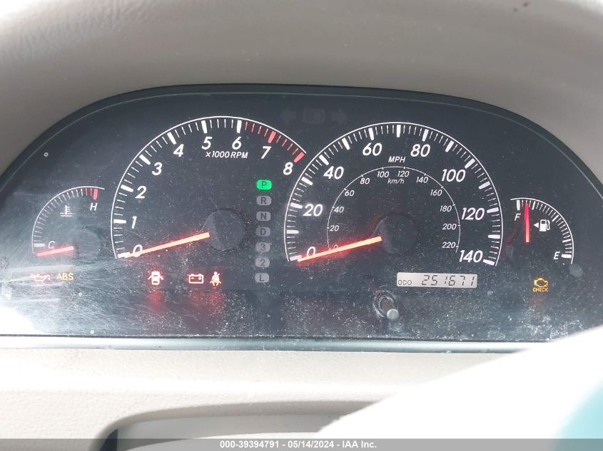 2005 Toyota Camry Le VIN: 4T1BE32K35U608620 Lot: 39394791