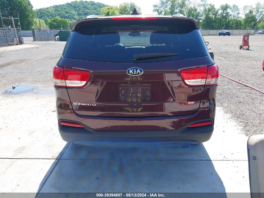 2017 Kia Sorento 2.4L Lx VIN: 5XYPGDA30HG230492 Lot: 39394807