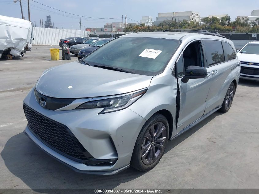 2021 Toyota Sienna Xse VIN: 5TDDRKEC9MS065020 Lot: 39394837