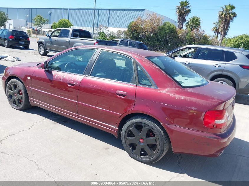 2000 Audi S4 2.7T VIN: WAUDD68D6Y8177395 Lot: 39394864