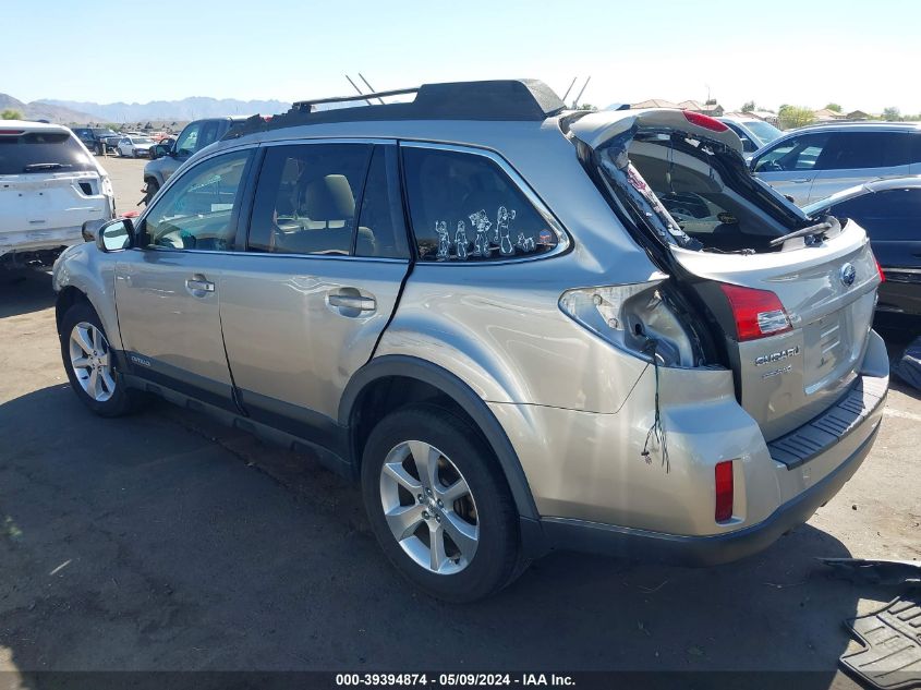 2014 Subaru Outback 2.5I Limited VIN: 4S4BRCLCXE3260655 Lot: 39394874