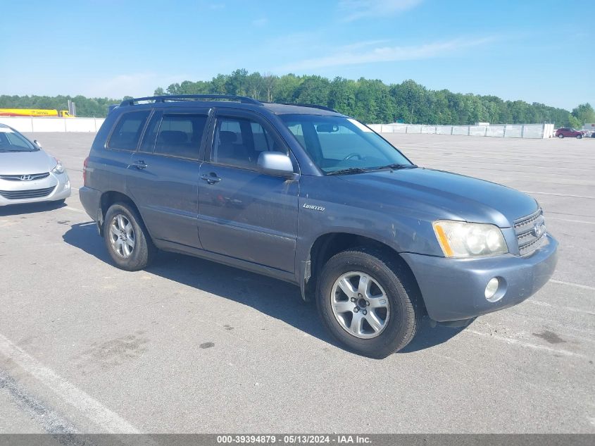 2003 Toyota Highlander Limited V6 VIN: JTEHF21A030158181 Lot: 39394879