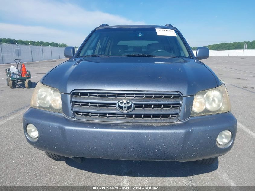 2003 Toyota Highlander Limited V6 VIN: JTEHF21A030158181 Lot: 39394879