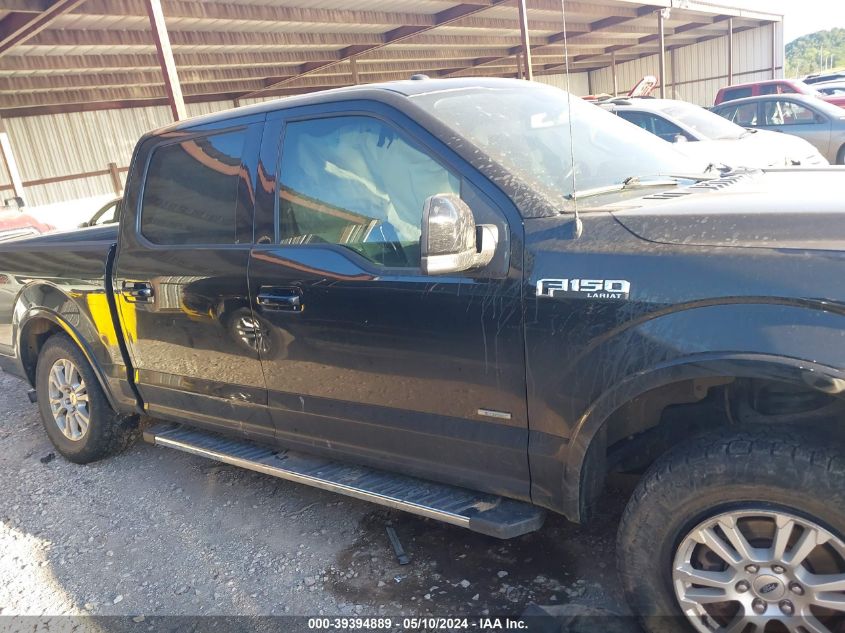 2016 Ford F-150 Lariat VIN: 1FTEW1EG6GKD62624 Lot: 39394889