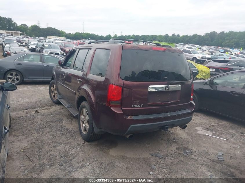 2009 Honda Pilot Ex-L VIN: 5FNYF38539B001967 Lot: 39394909