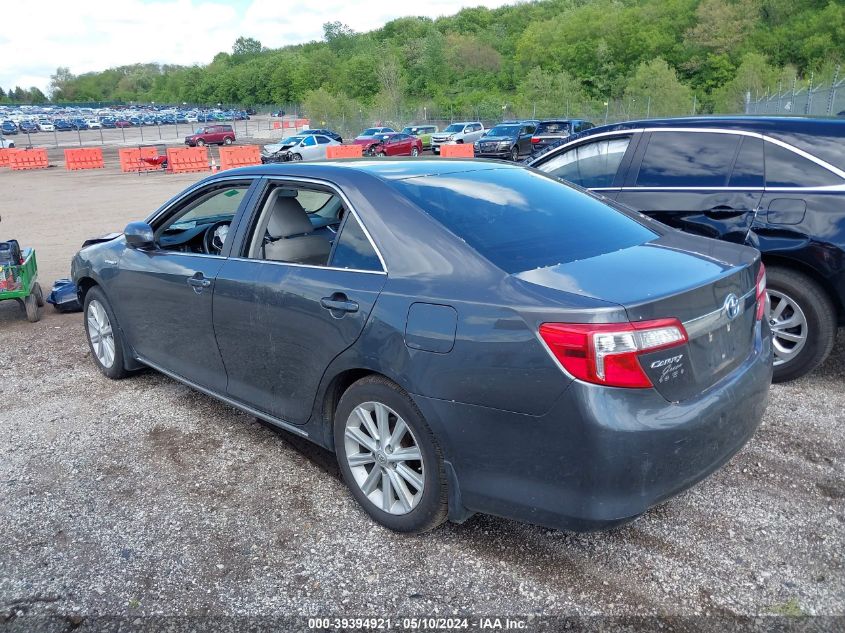 2014 Toyota Camry Hybrid Xle VIN: 4T1BD1FK5EU105186 Lot: 39394921