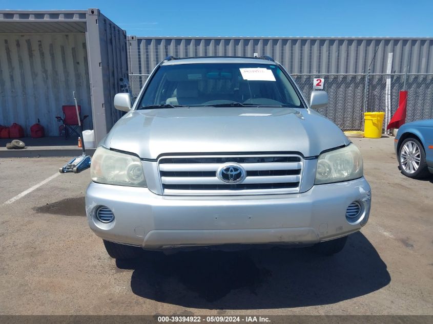 2004 Toyota Highlander V6 VIN: JTEDP21A340011785 Lot: 39394922